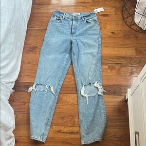 Abercrombie 90s straight ultra high rise Tall